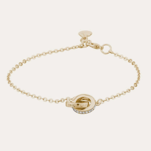 Connected chain brace Guld/klar