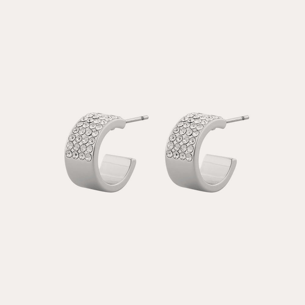 Carrie small ring ear Silver/klar