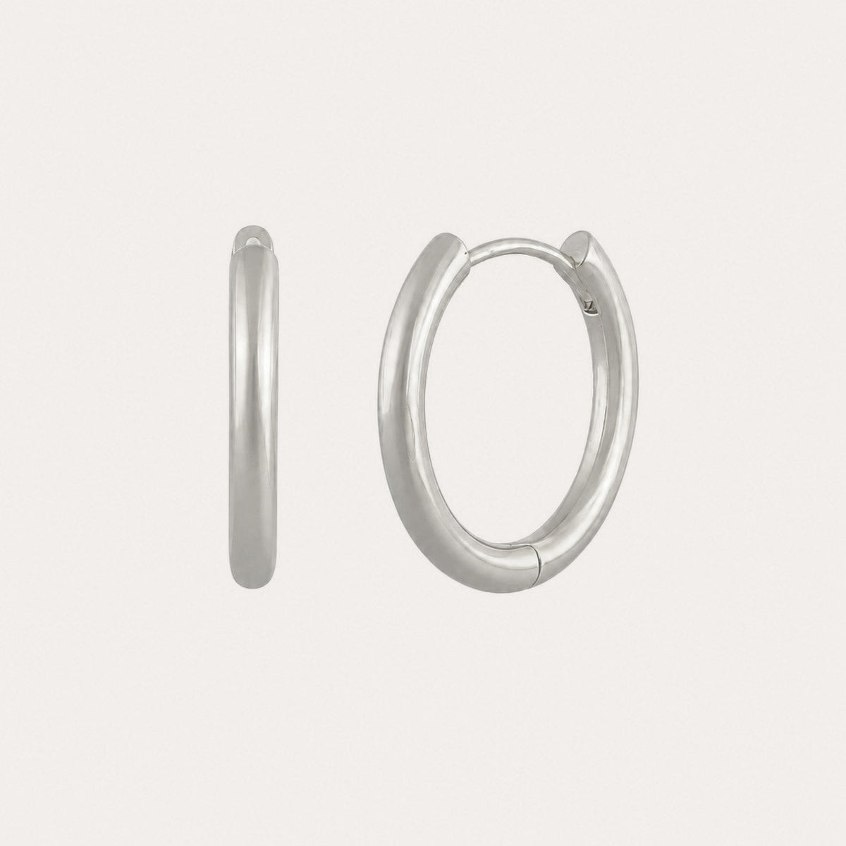 Amsterdam small earring 20mm Silver