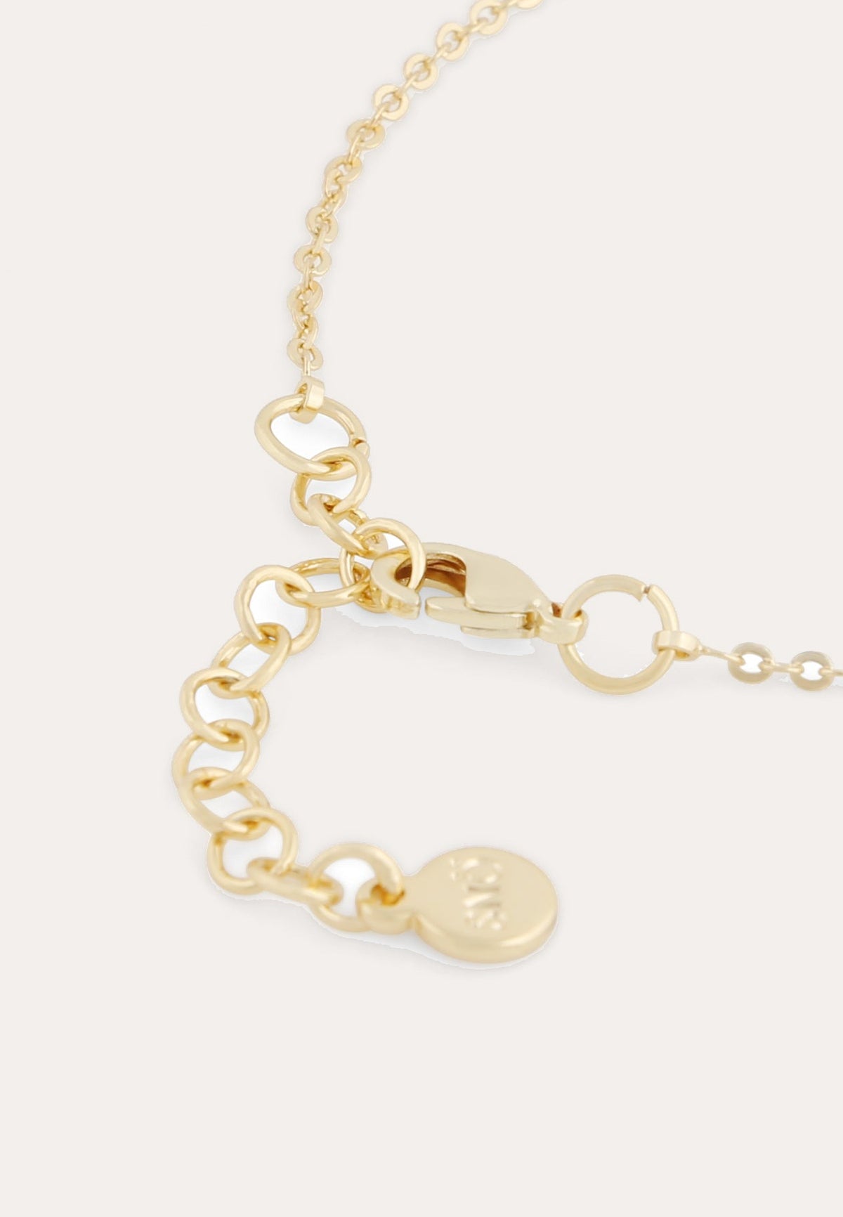 Connected chain brace Guld/klar