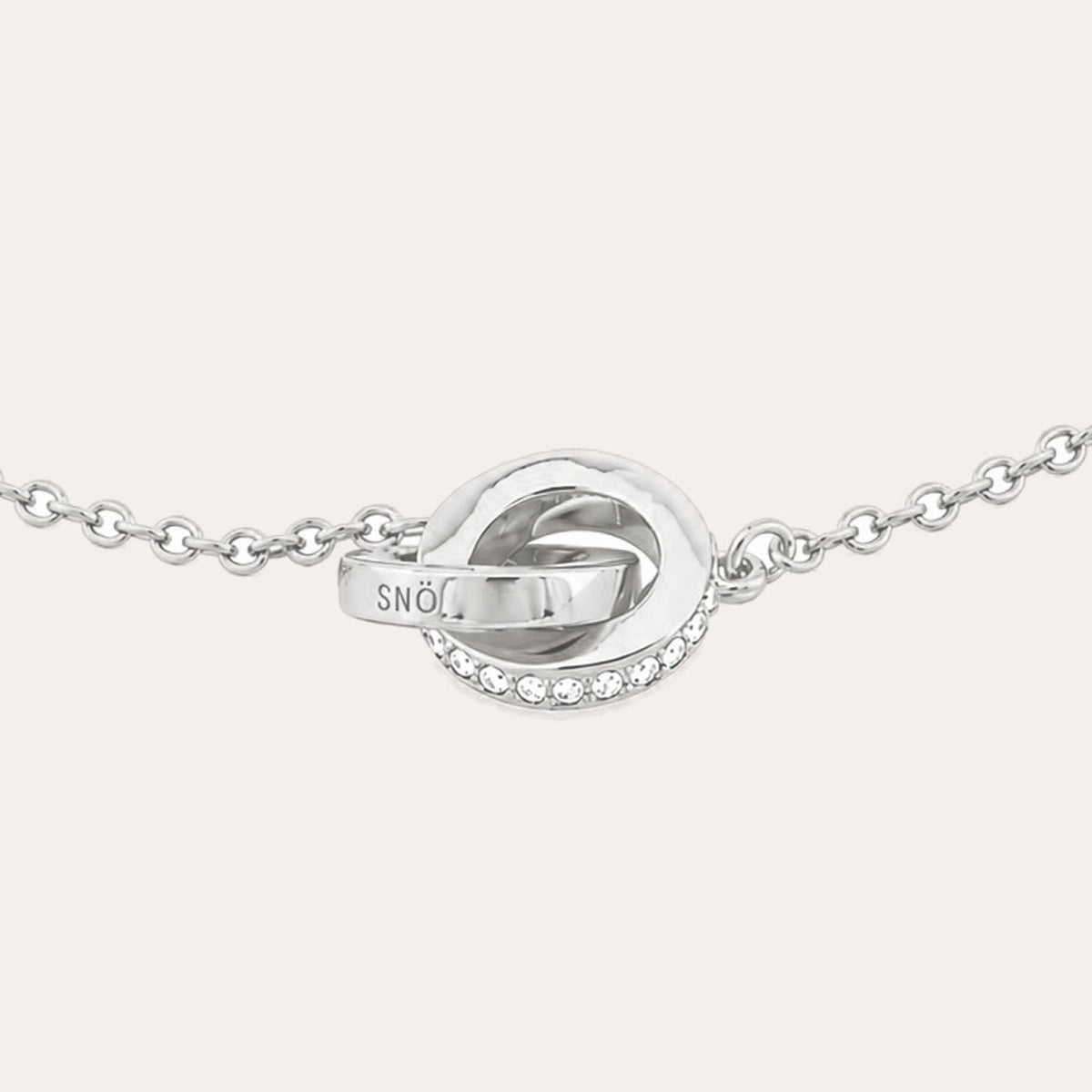 Connected chain bracelet Silver/klar