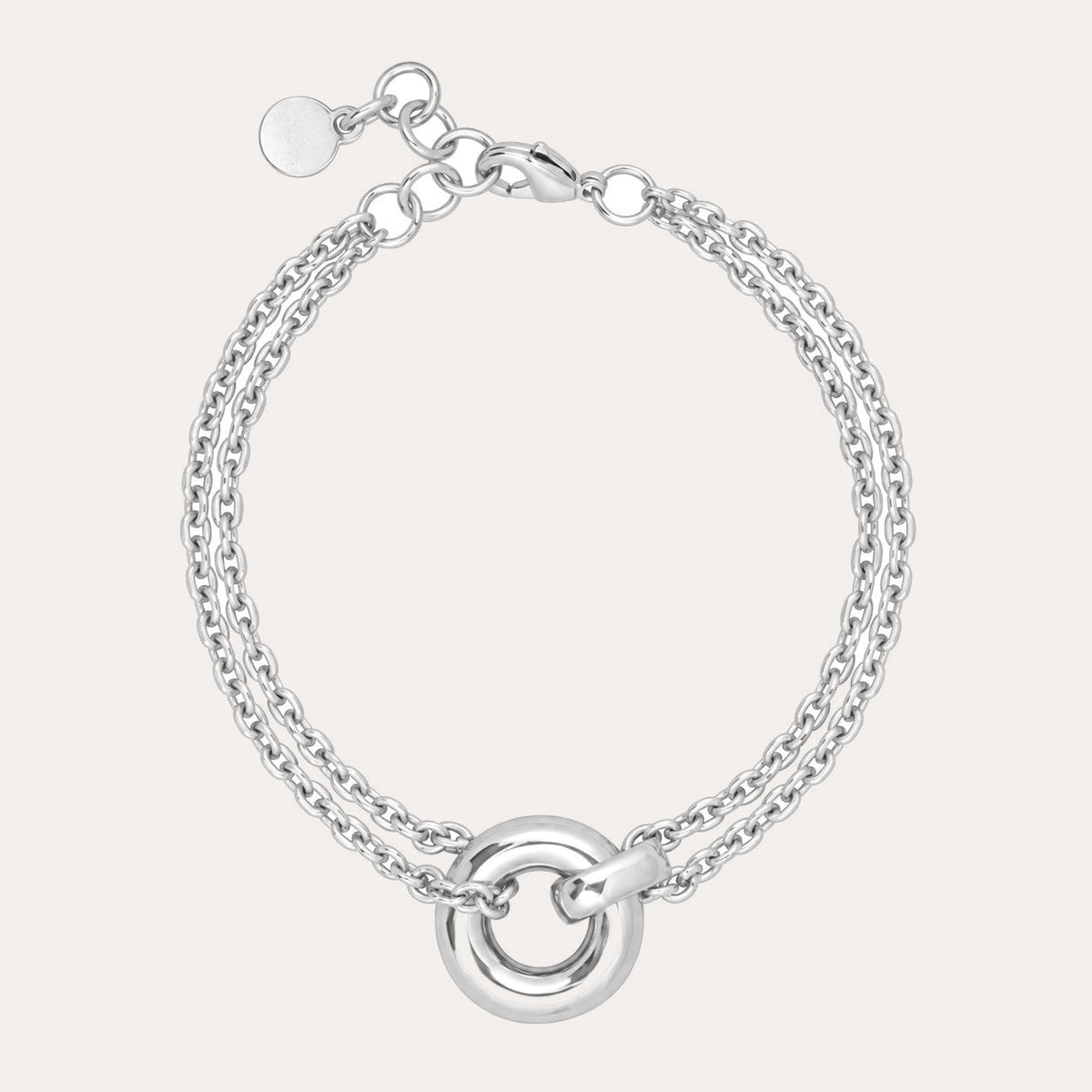 Double bracelet Silver