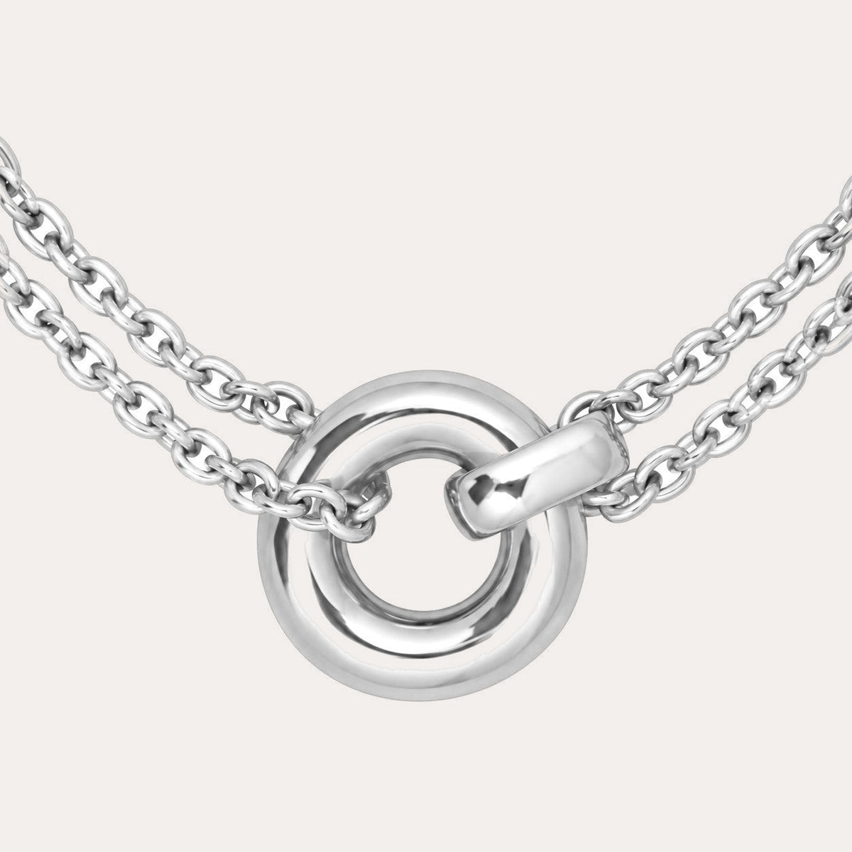 Double bracelet Silver