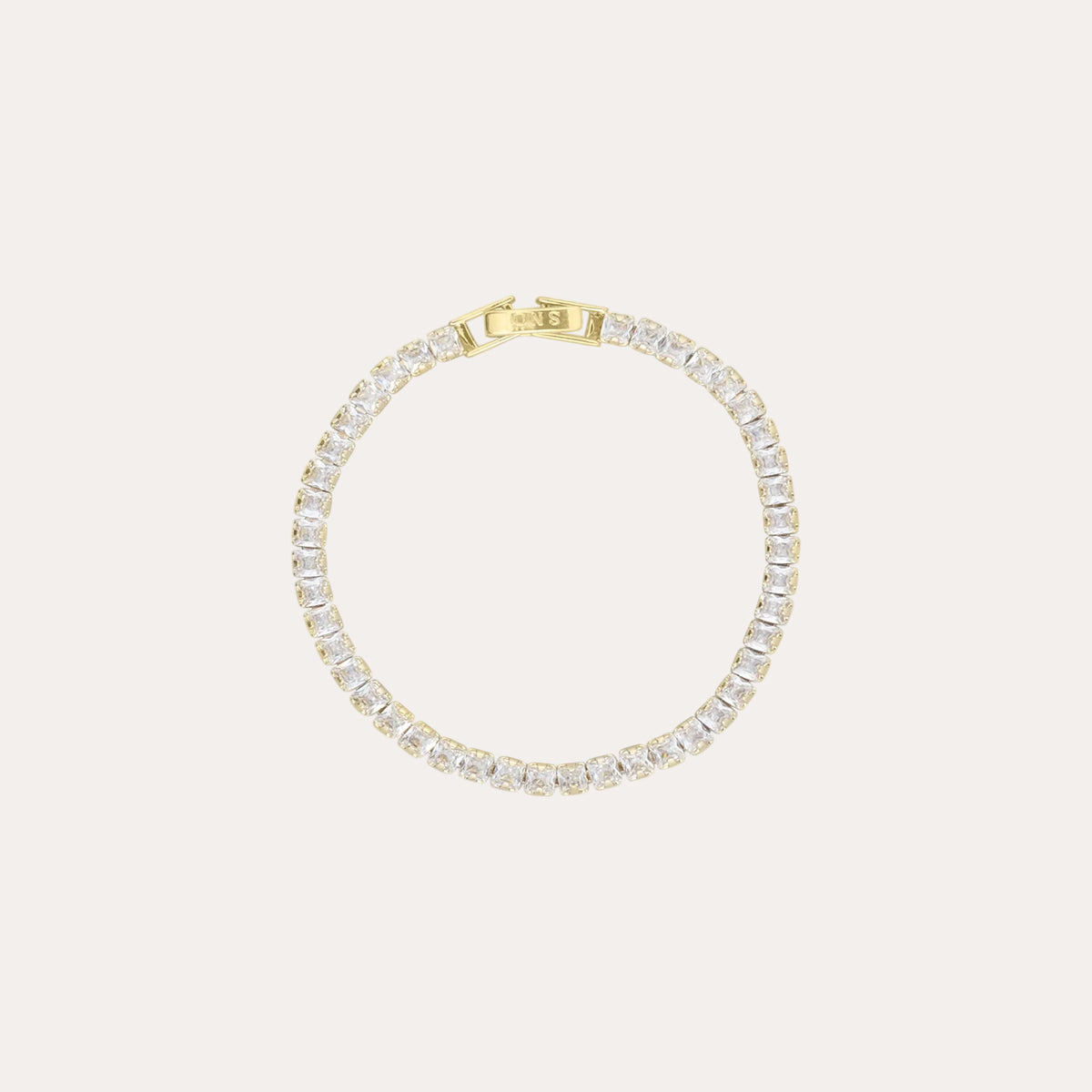 Elle crystal bracelet Guld/klar