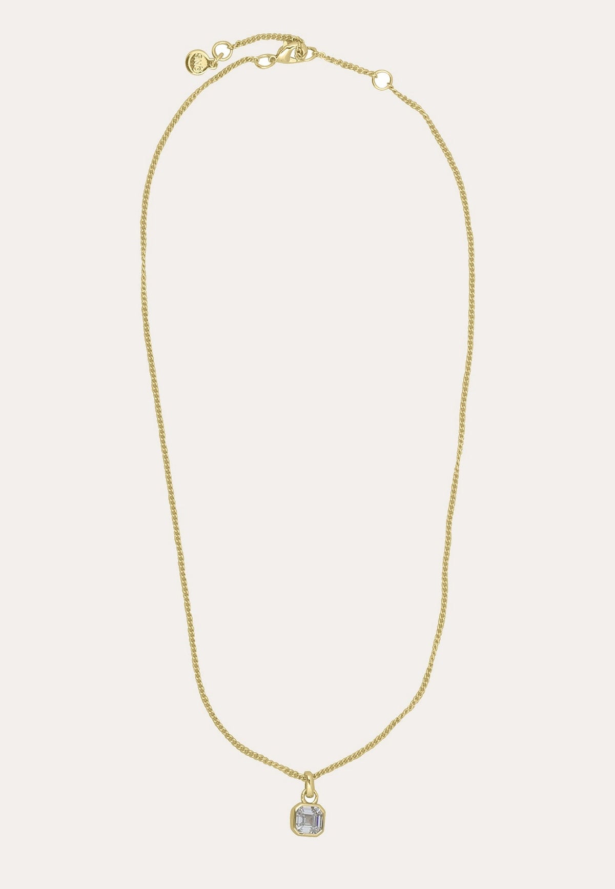 Elle crystal pendant necklace 40-45 Guld/klar