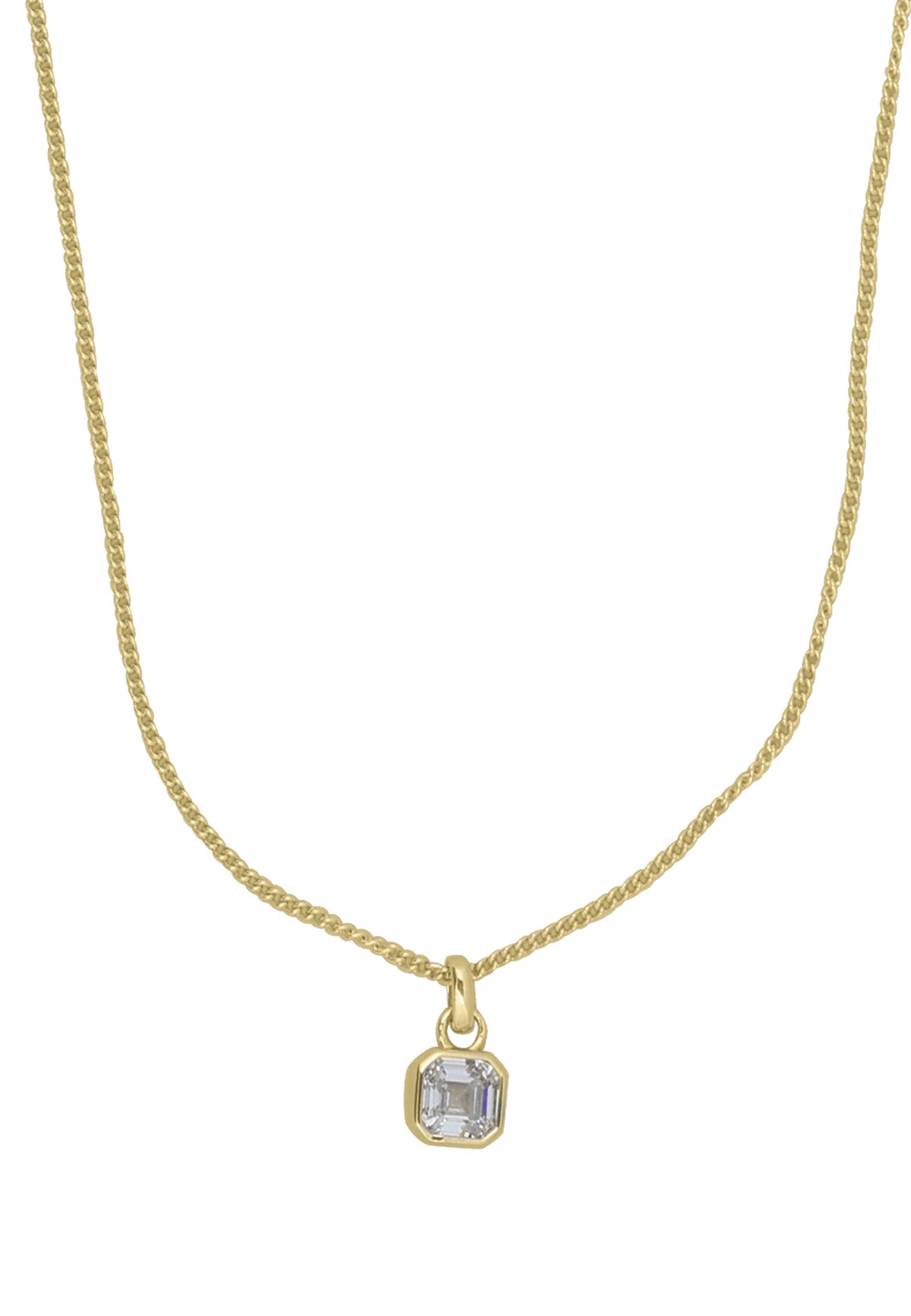 Elle crystal pendant necklace 40-45 Guld/klar