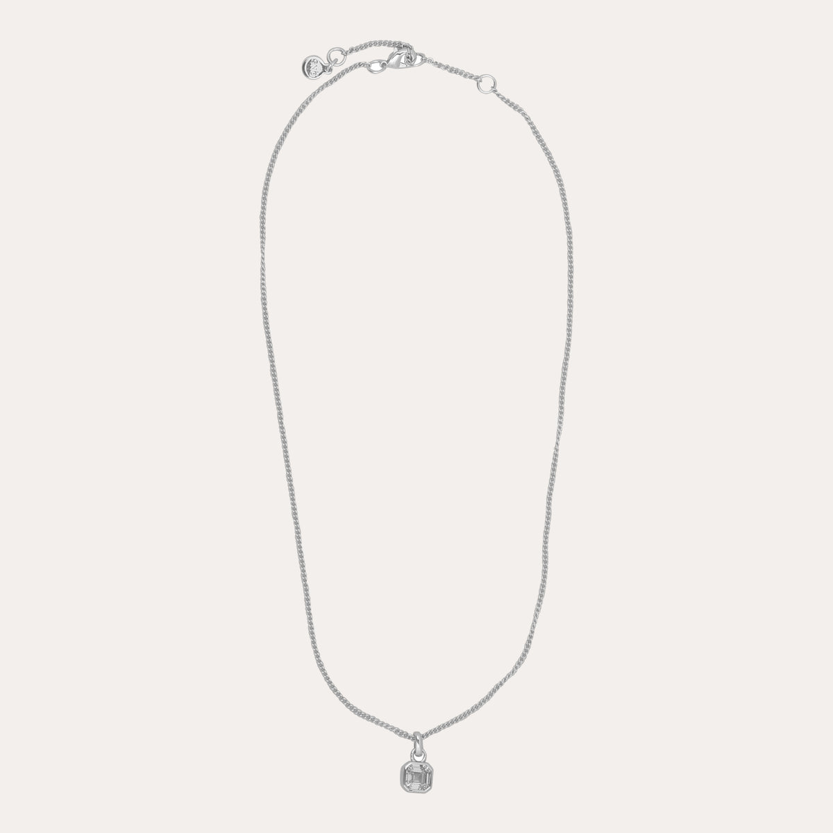 Elle crystal pendant necklace 40-45 Silver/klar