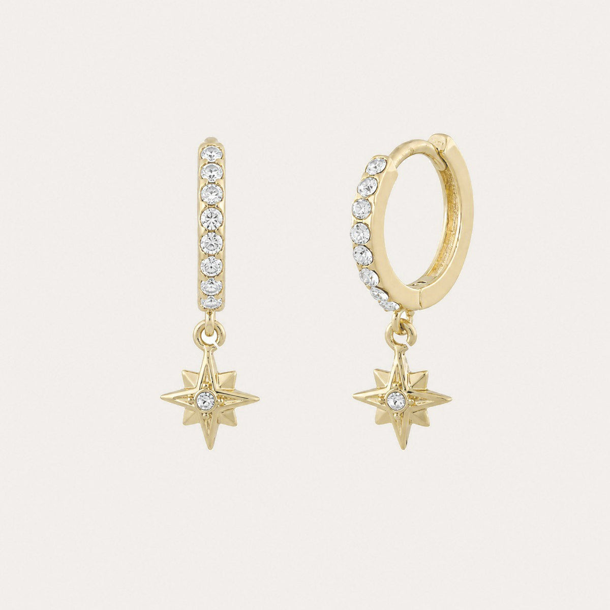 Feliz stone earring Guld/klar