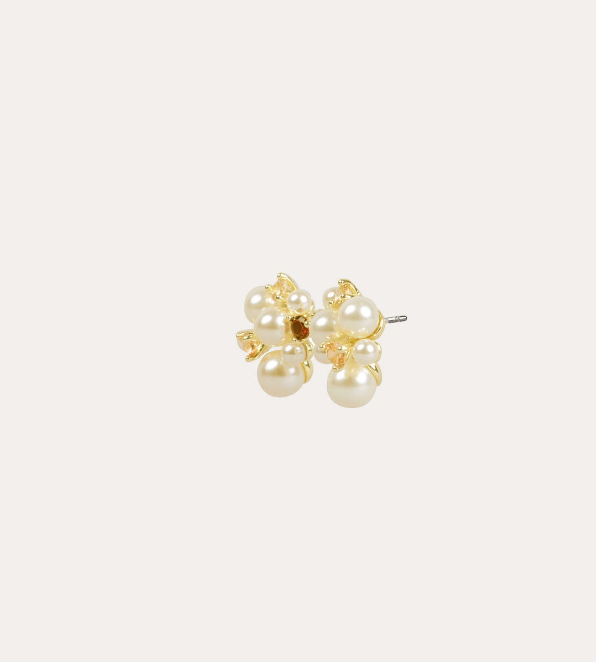 Gemme earring Guld/rosa