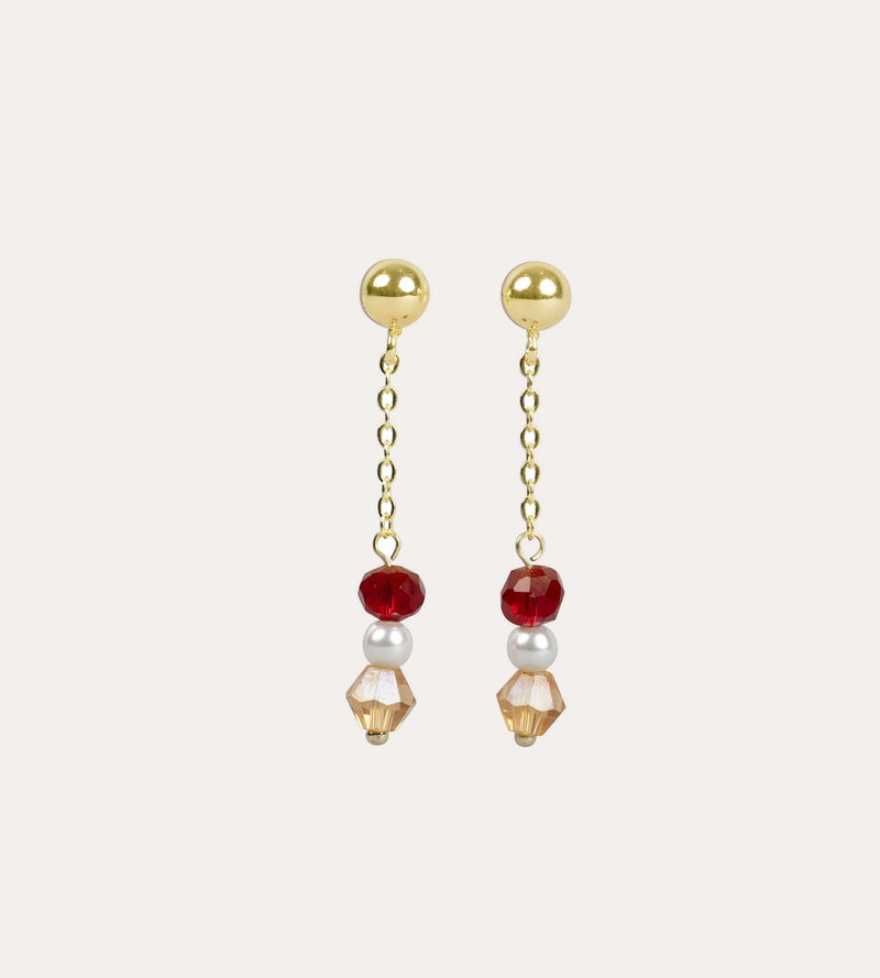Gemme short chain mix earring