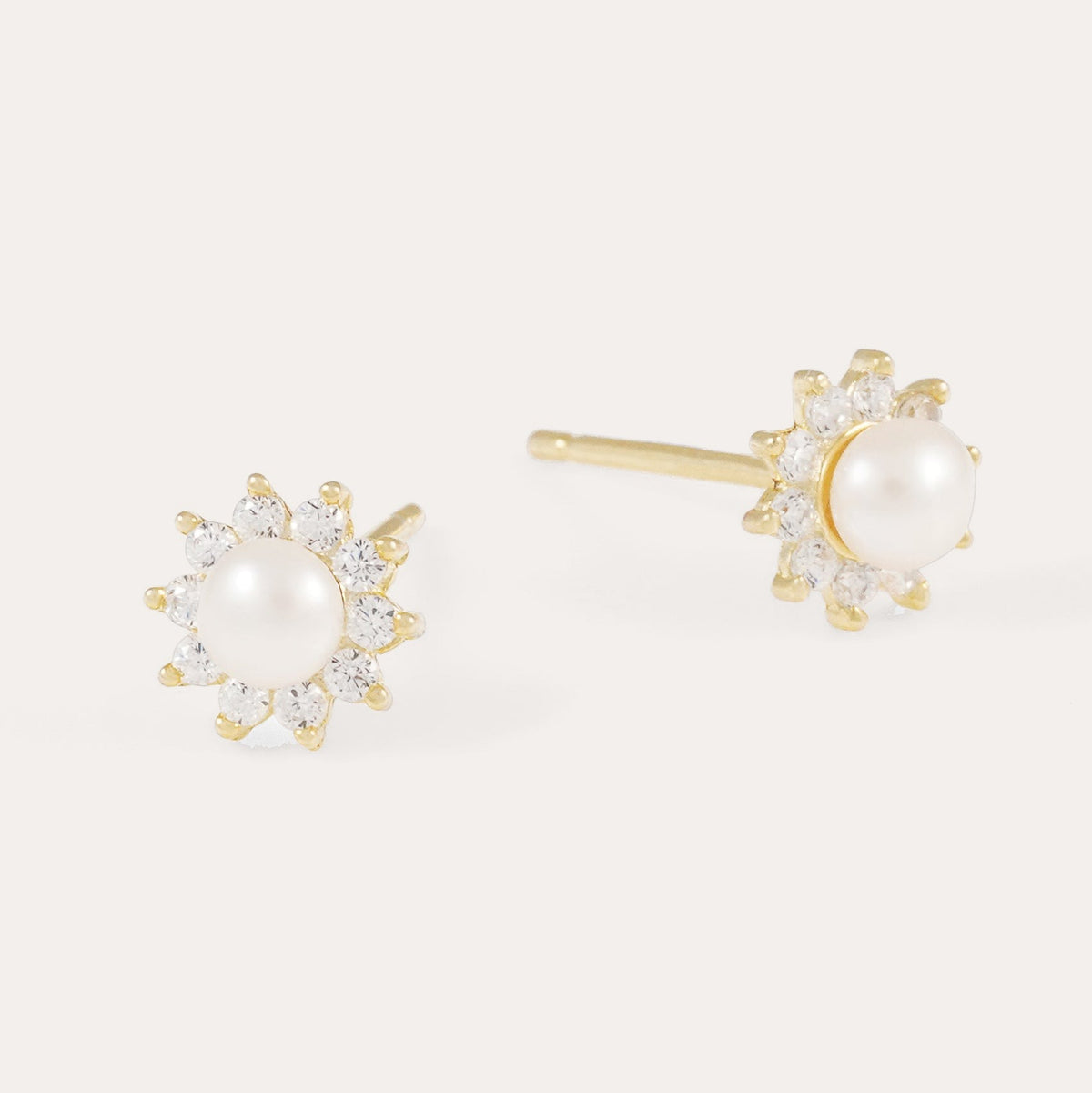Night pearl crystal earring