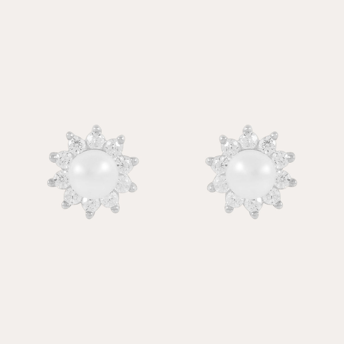 Night pearl crystal earring