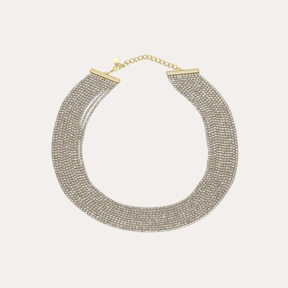 Night big sparkle necklace 40-45 Guld/klar