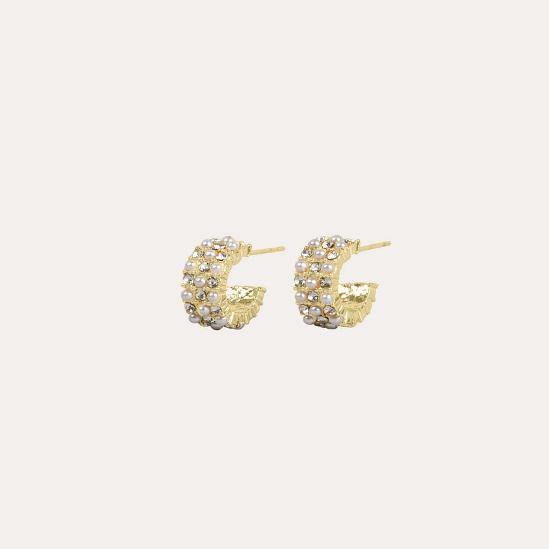 Night mix oval earring