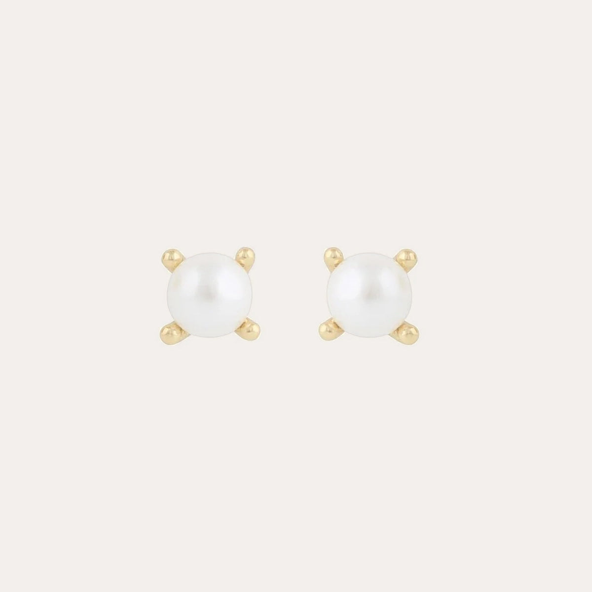 Night pearl earring Guld/vit