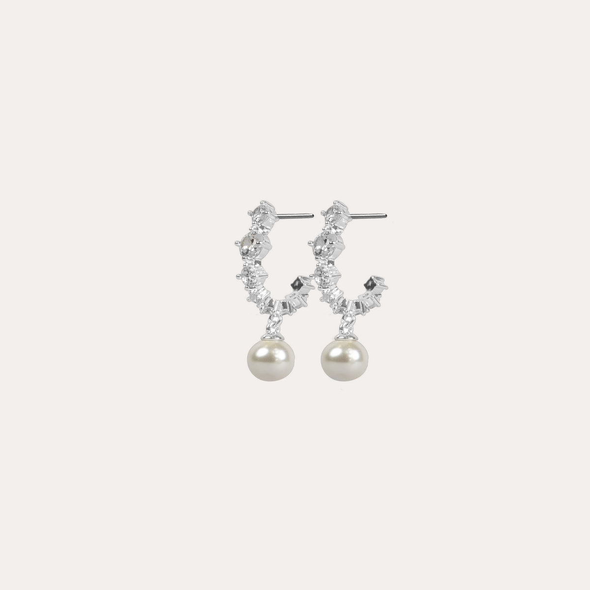 Night pearl pendant earring