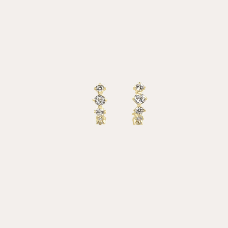 Night crystal earring