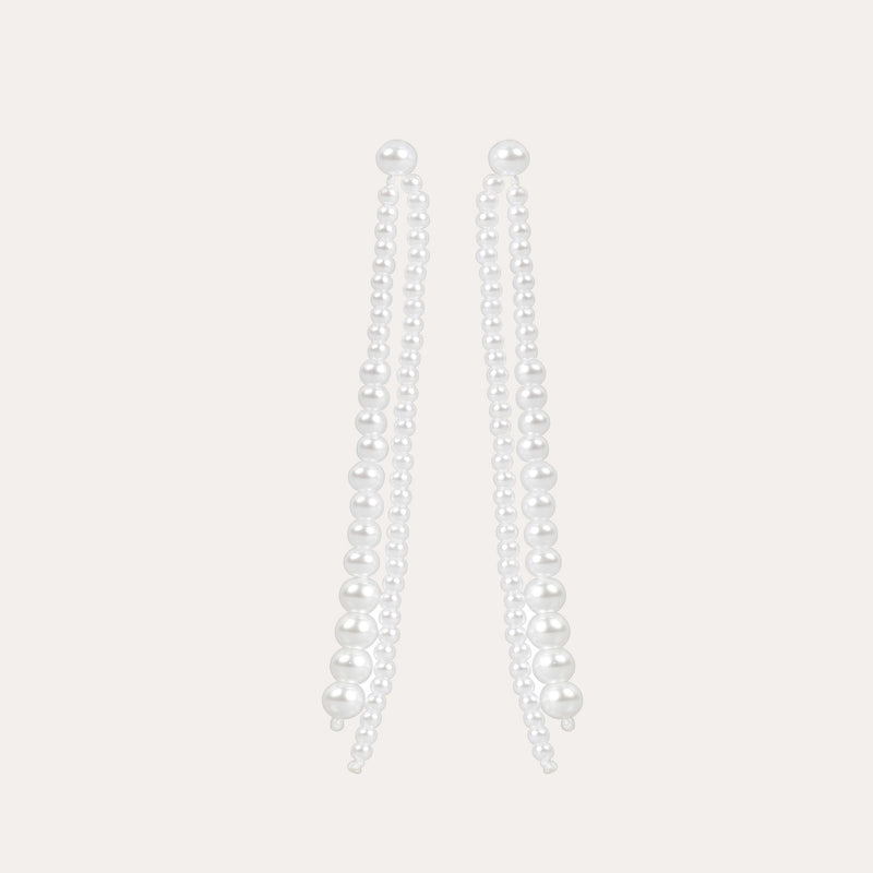 Night long pearl earring