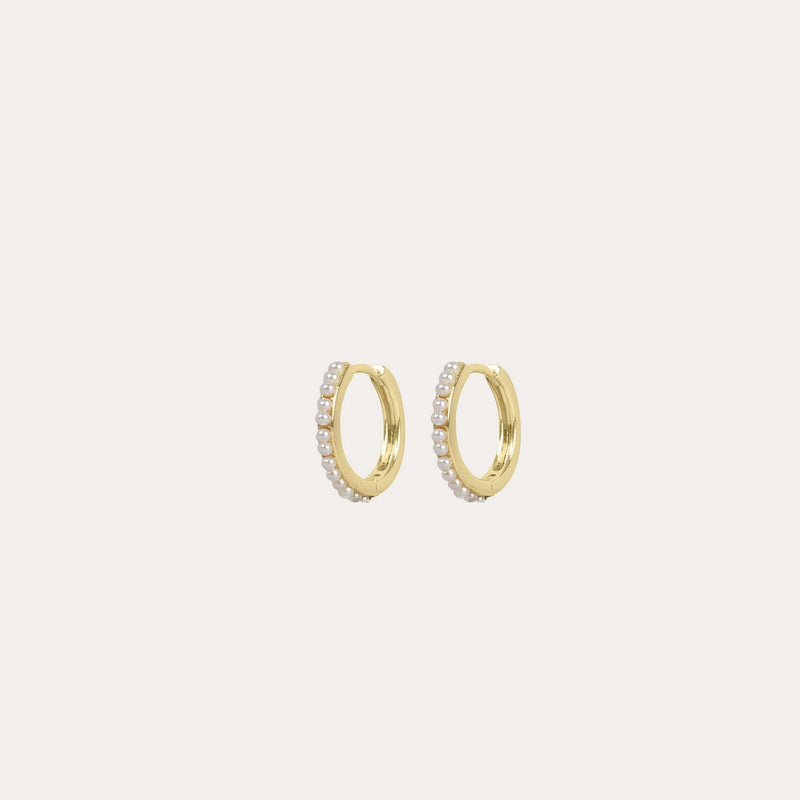 Night small pearl earring