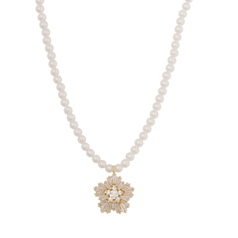SNÖ ICON small pendant pearl necklace 42