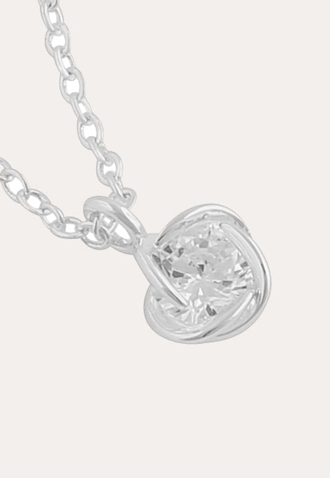 Sevilla pendant necklace 42 Silver/klar