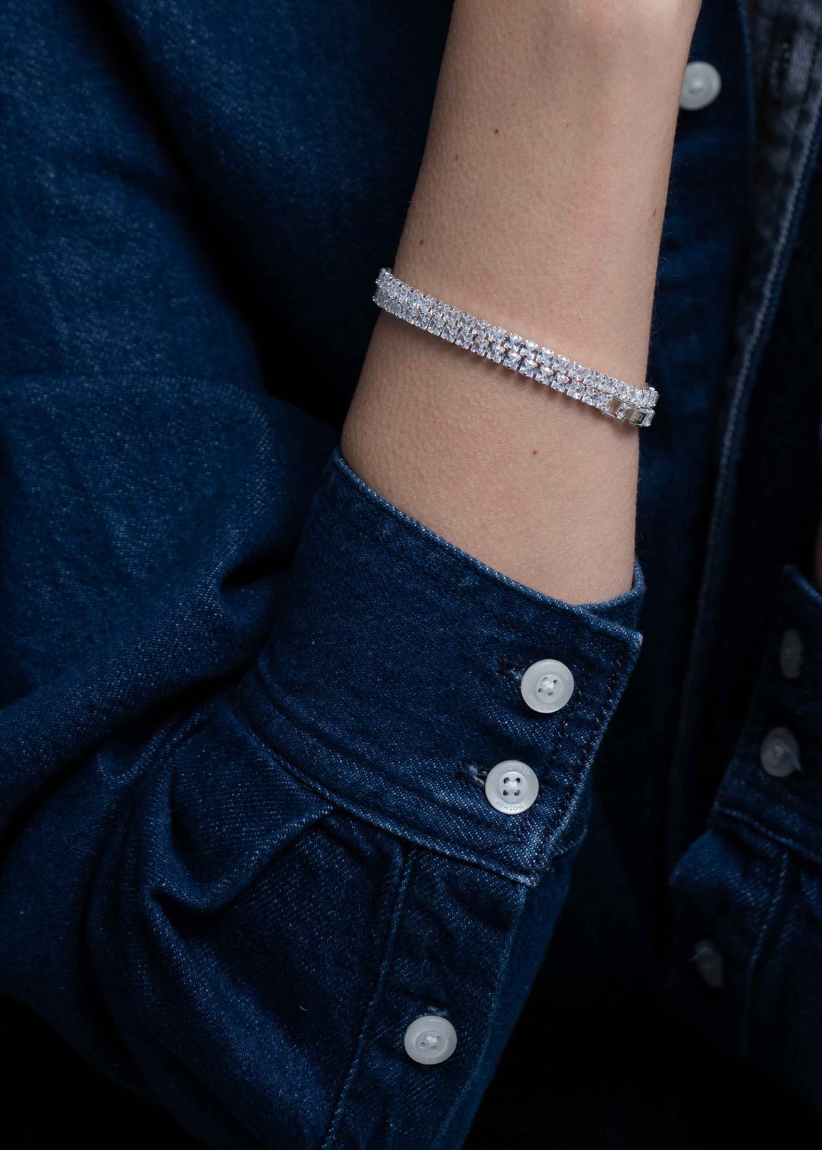Elle crystal bracelet Guld/klar Silver/klar