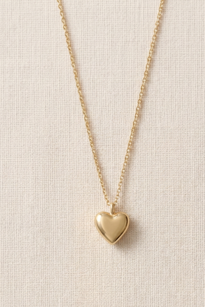 Sky heart necklace 40-45 Guld