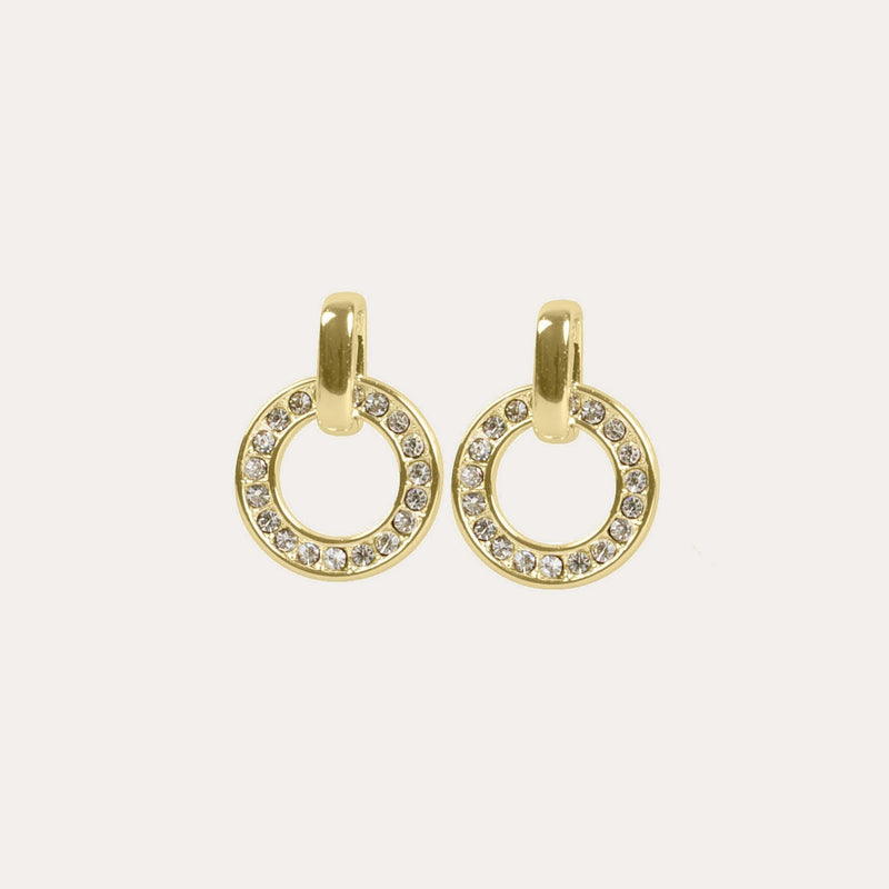 Double crystal earring