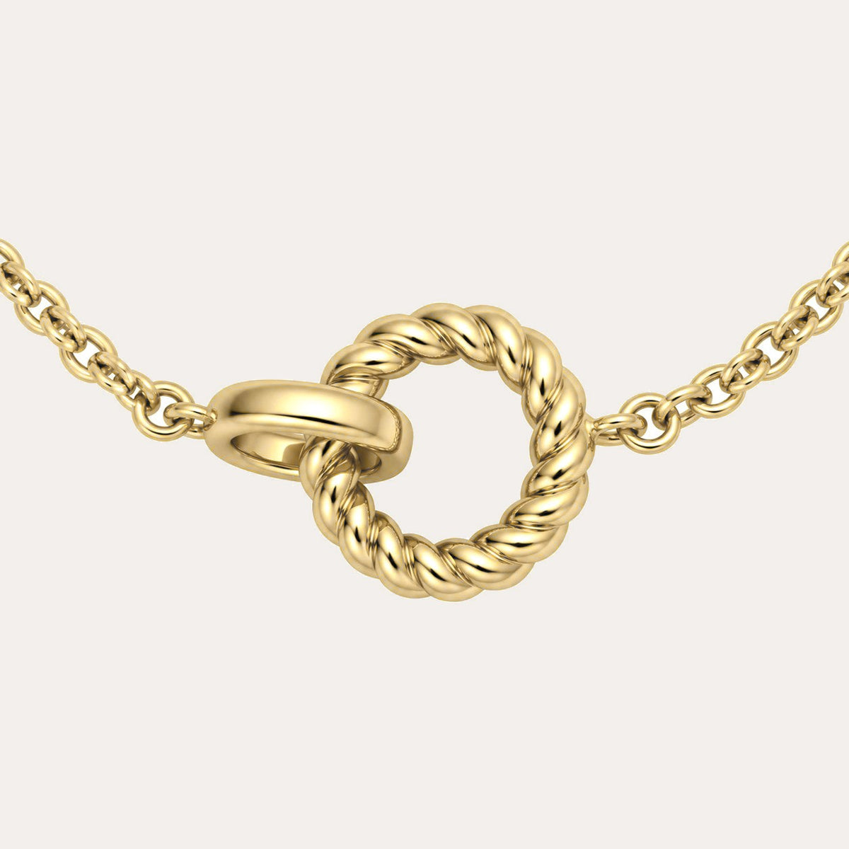 Double twist bracelet Guld