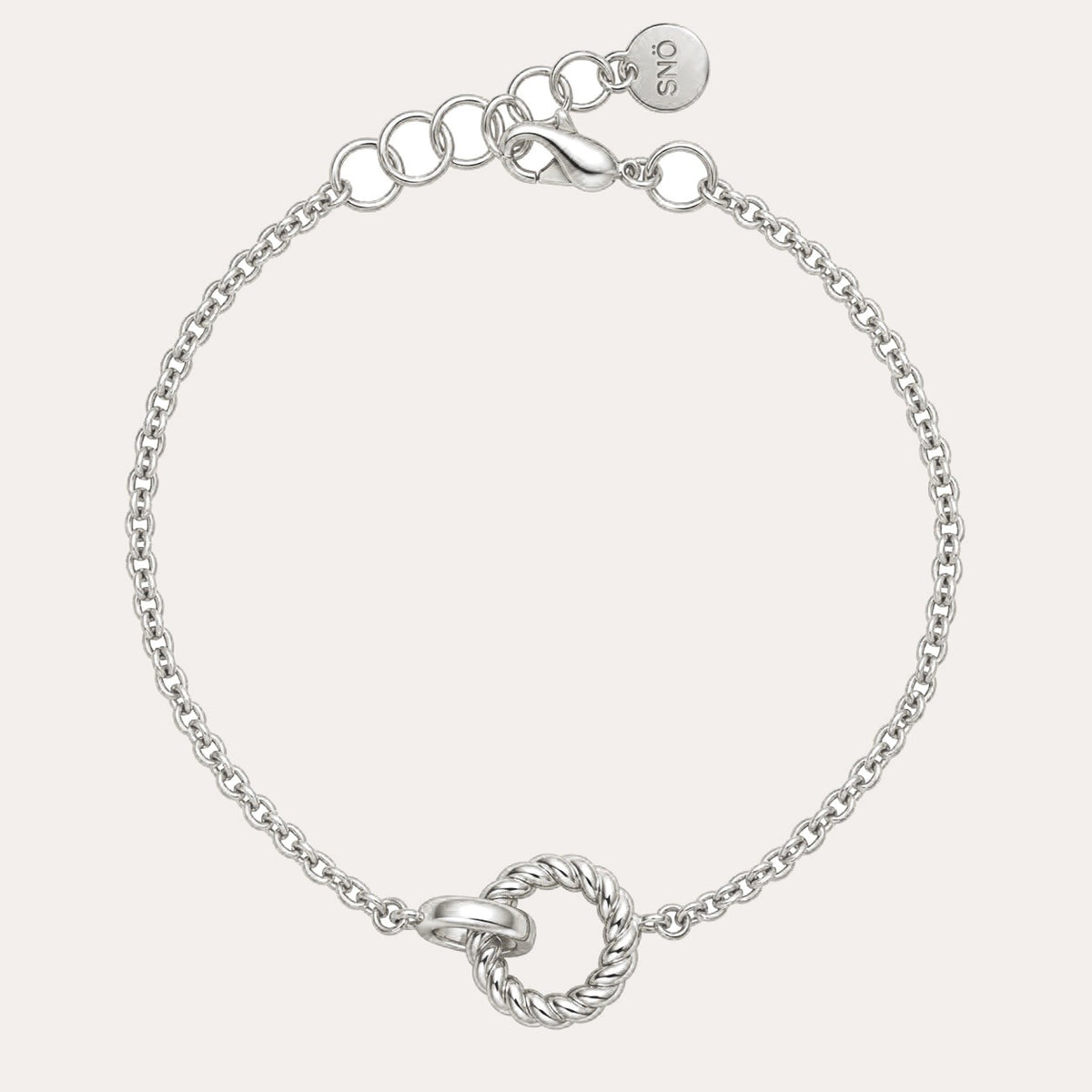 Double twist bracelet Silver