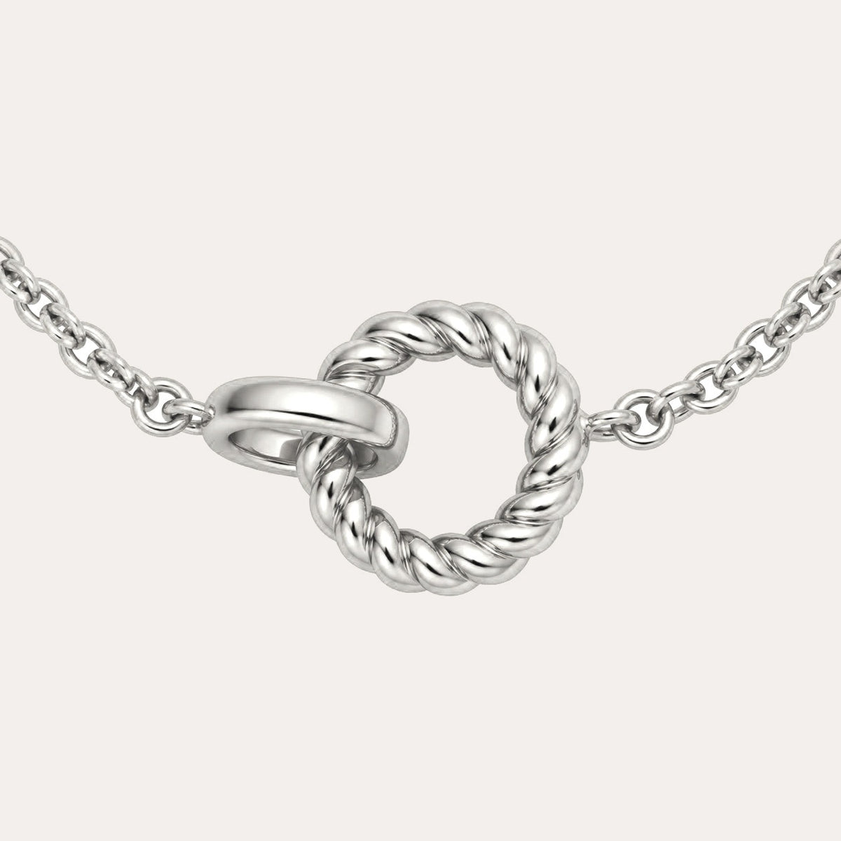 Double twist bracelet Silver