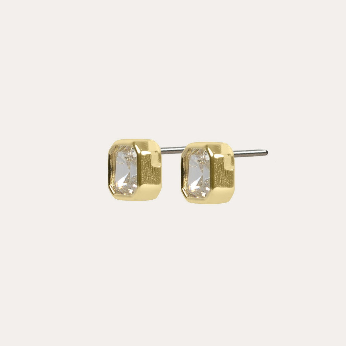 Elle crystal earring Guld/klar