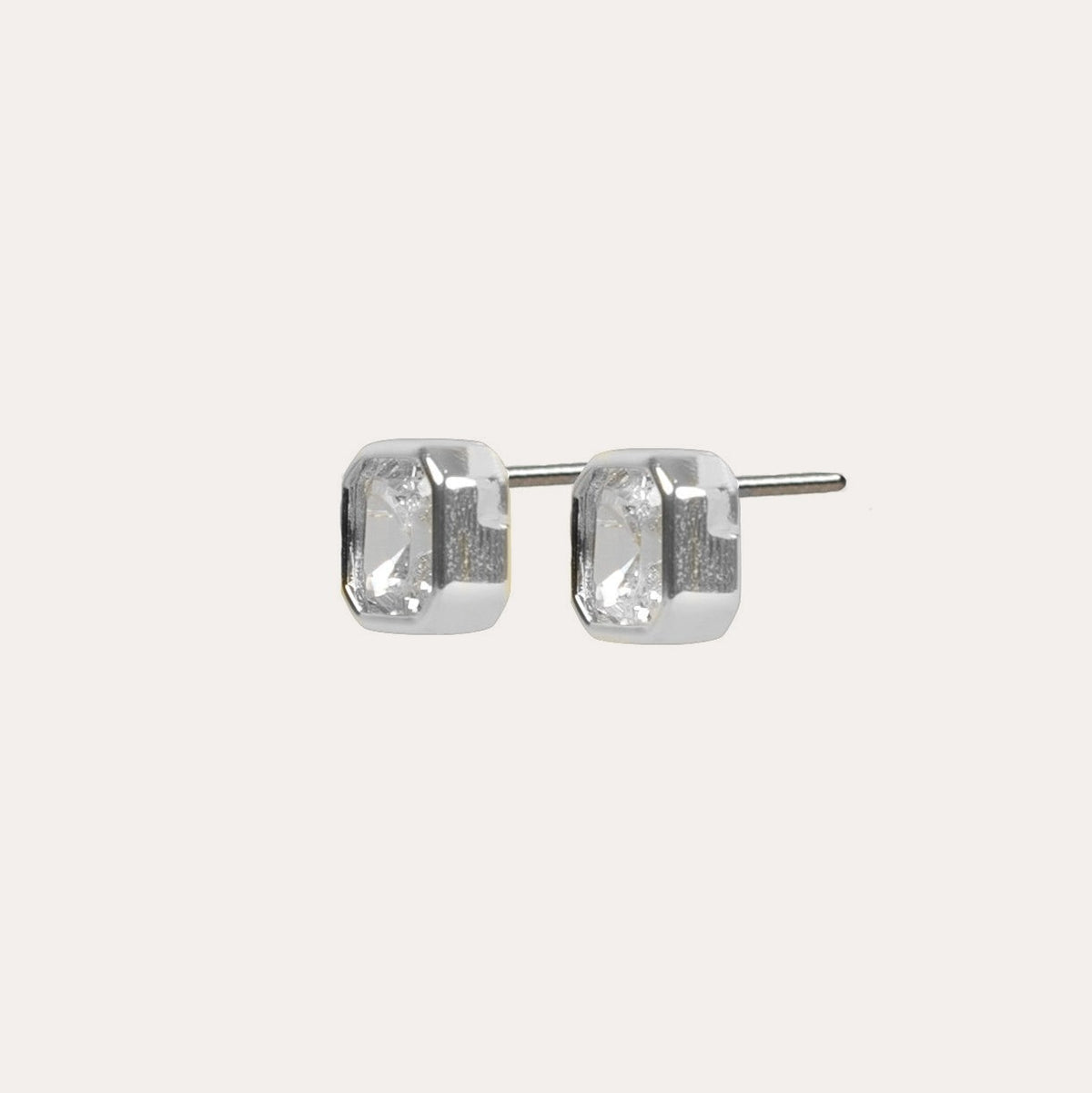Elle crystal earring Silver/klar