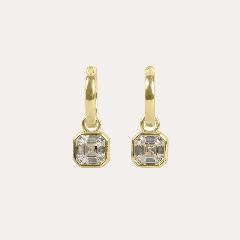 Elle crystal pendant earring