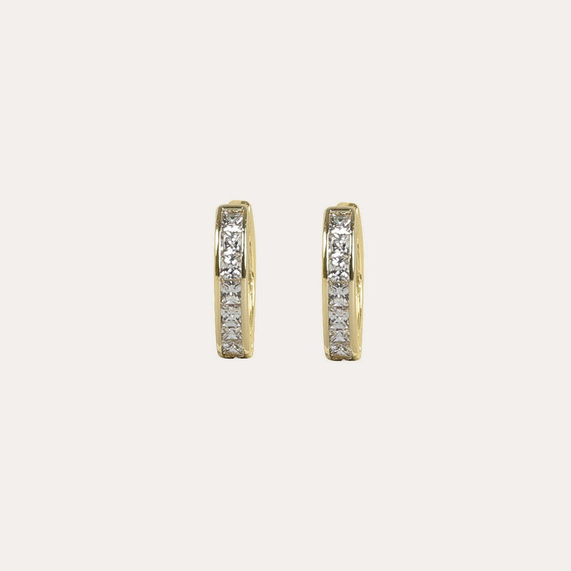 Elle crystal ring earring