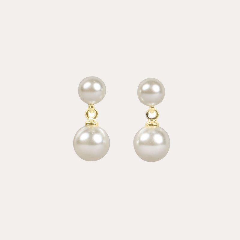 Gemme small double pearl earring