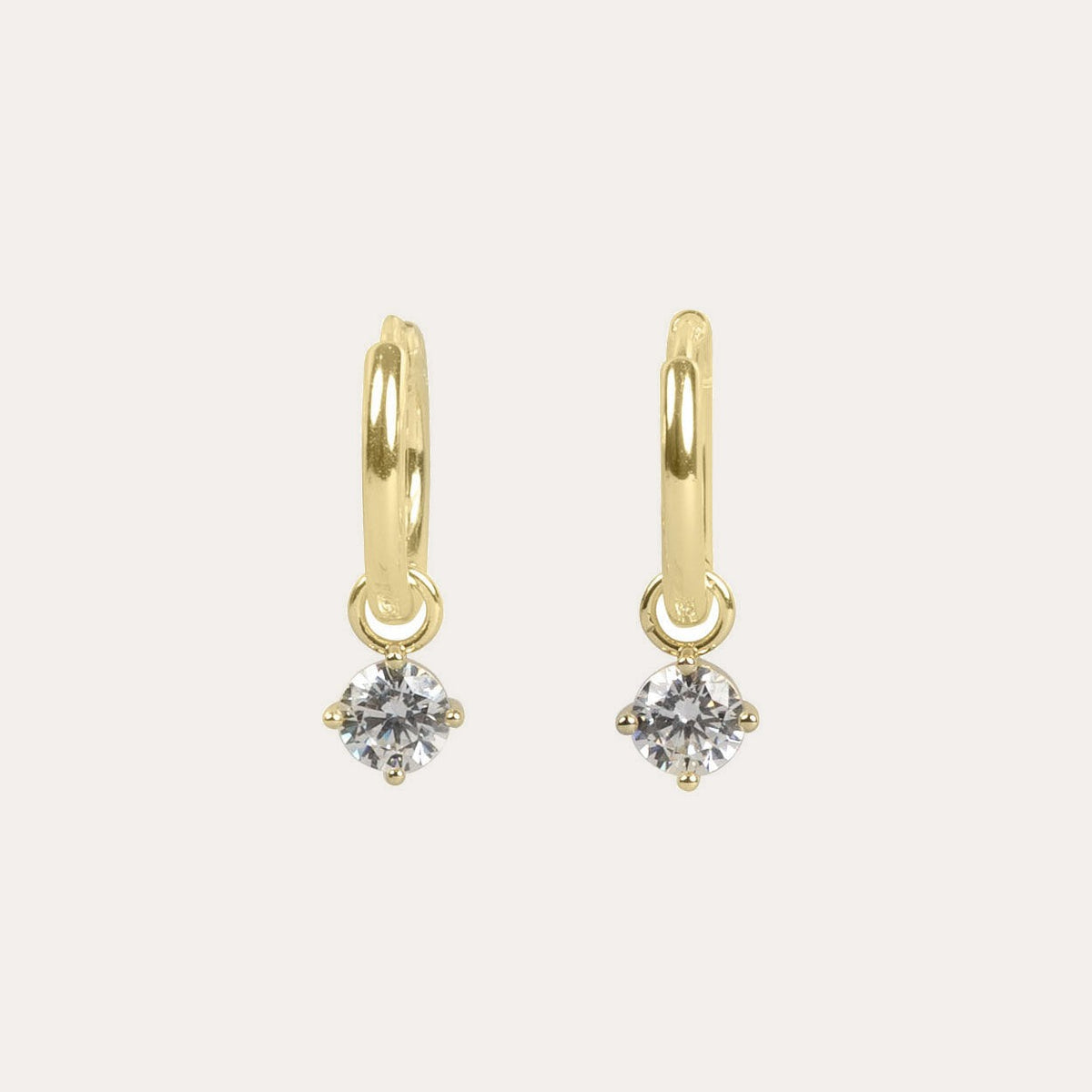 Nova crystal pendant earring Guld/klar