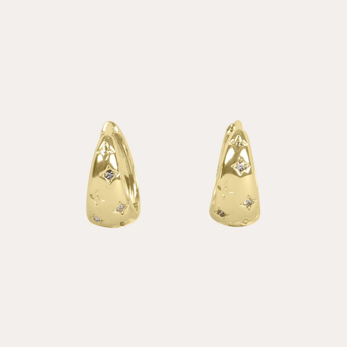 Nova honey earring Guld/klar