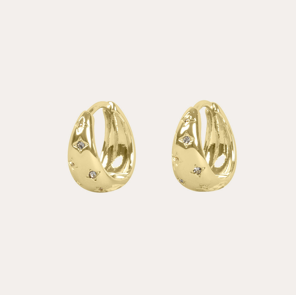 Nova honey earring Guld/klar