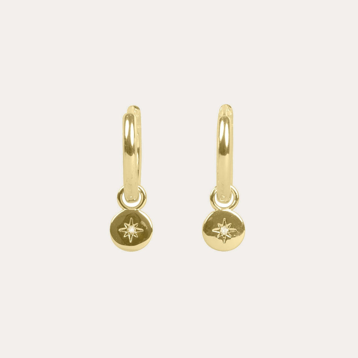 Nova pendant earring Guld/klar
