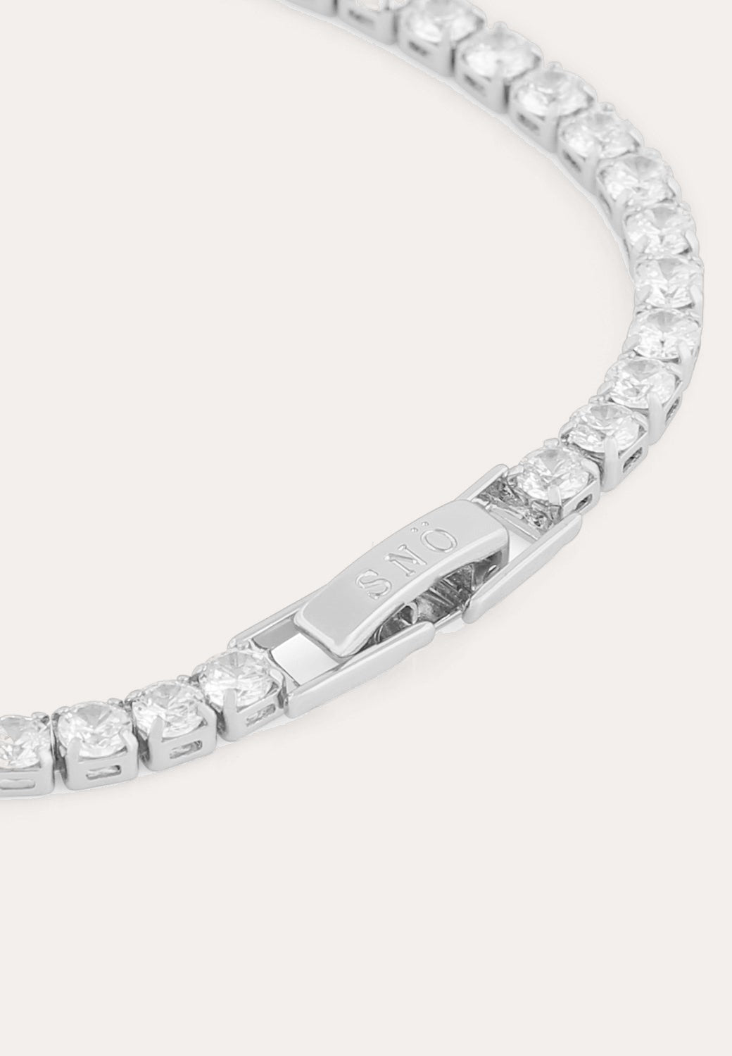 Siri stone brace Silver/klar