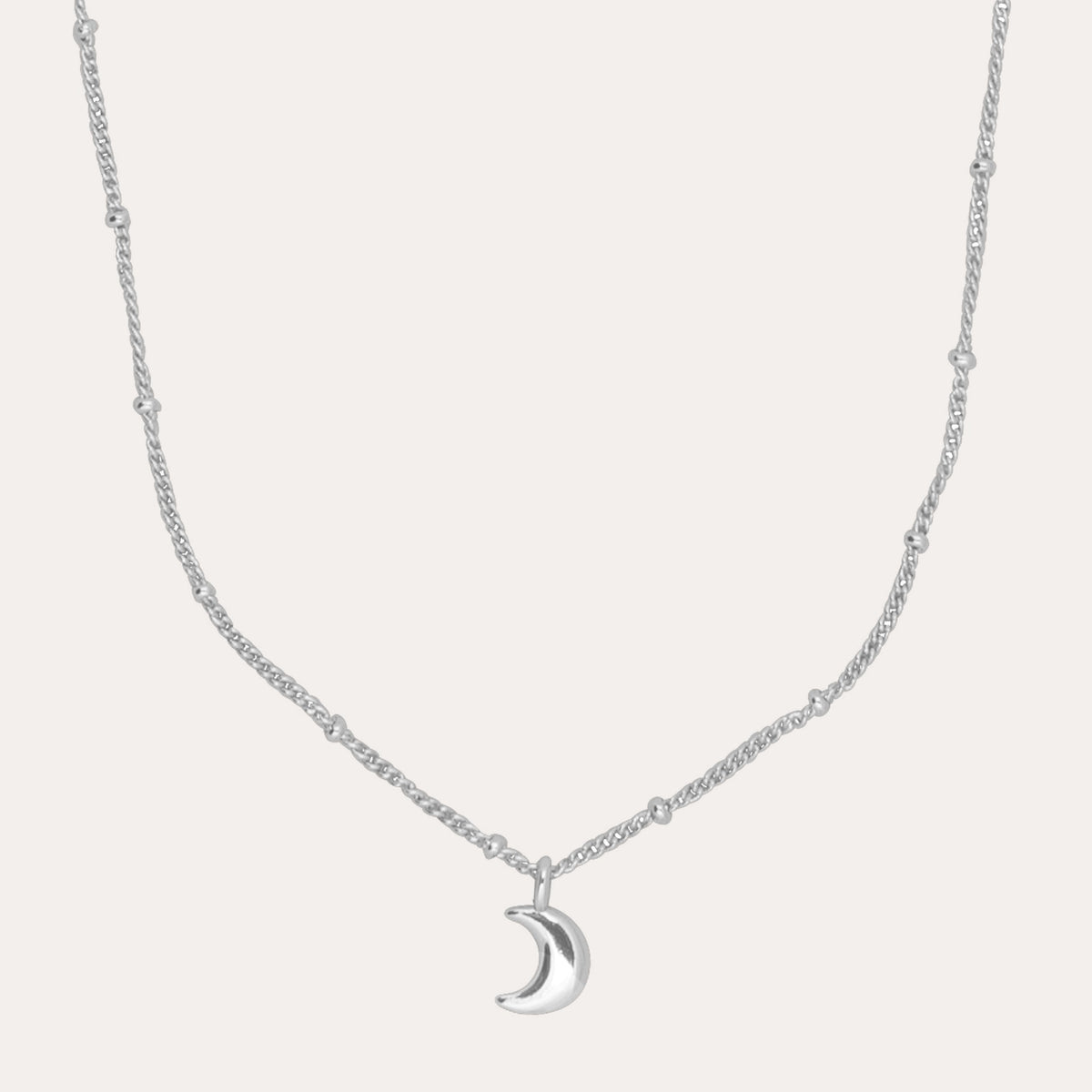 Sky moon necklace 40-45 Silver