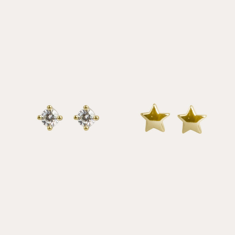 Sky star earring set